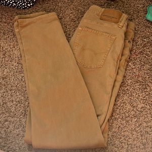 Mens American Eagle khaki straight leg slim straight 30x34
